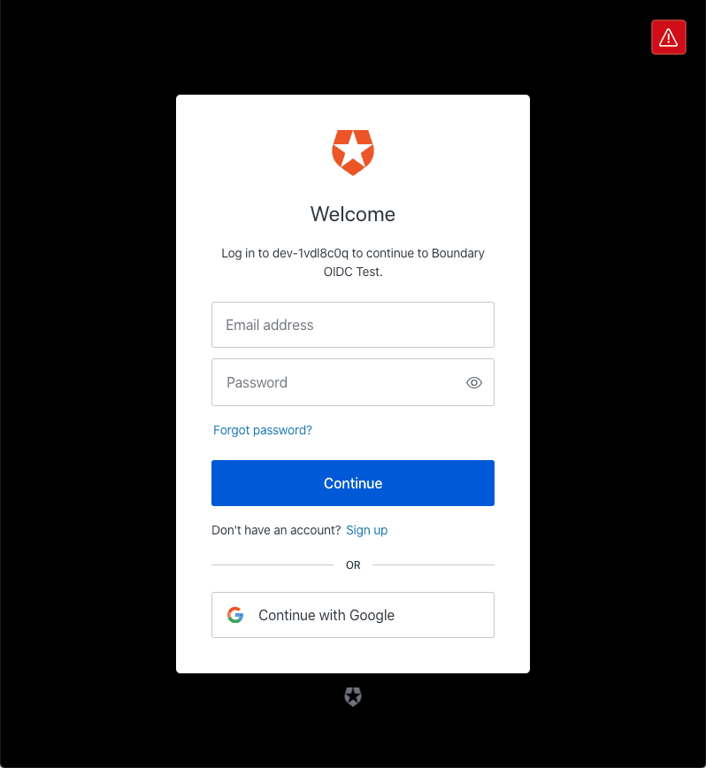 Auth0 Application Login